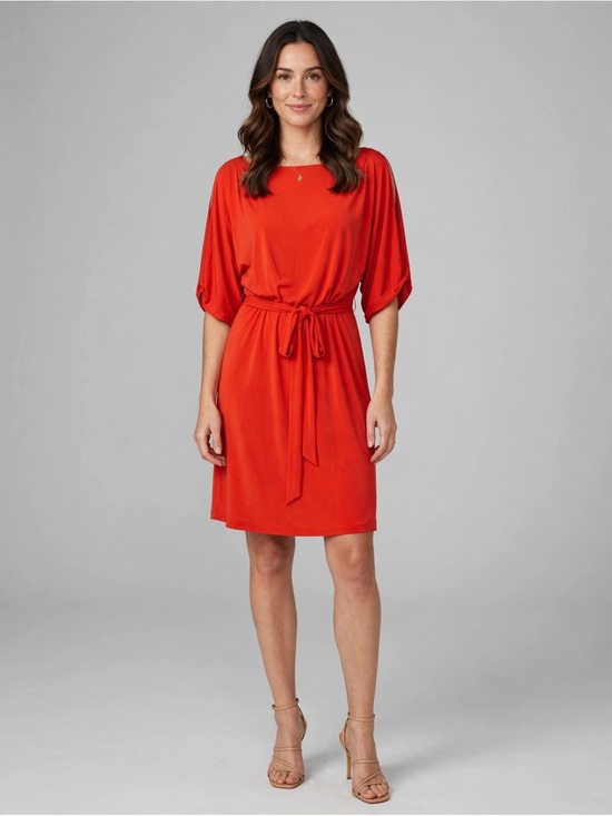 Jessica Simpson Dresses & Skirts - Jessica Simpson Red Tie-Waist Midi Dress